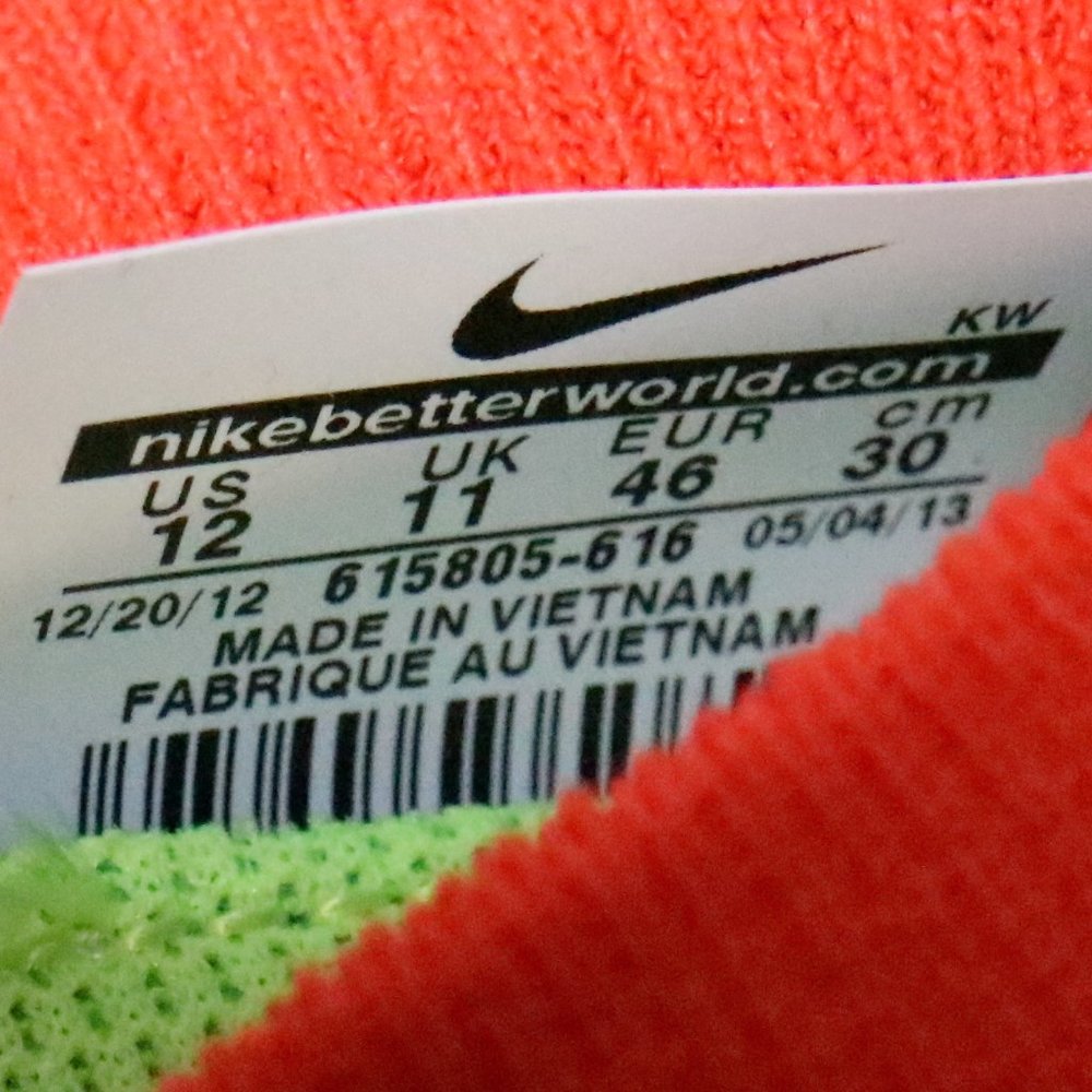 NIKE FREE FLYKNIT+ 'BRIGHT CRIMSON' Running Shoes NEW Sz 12 Men - Picture 10 of 11